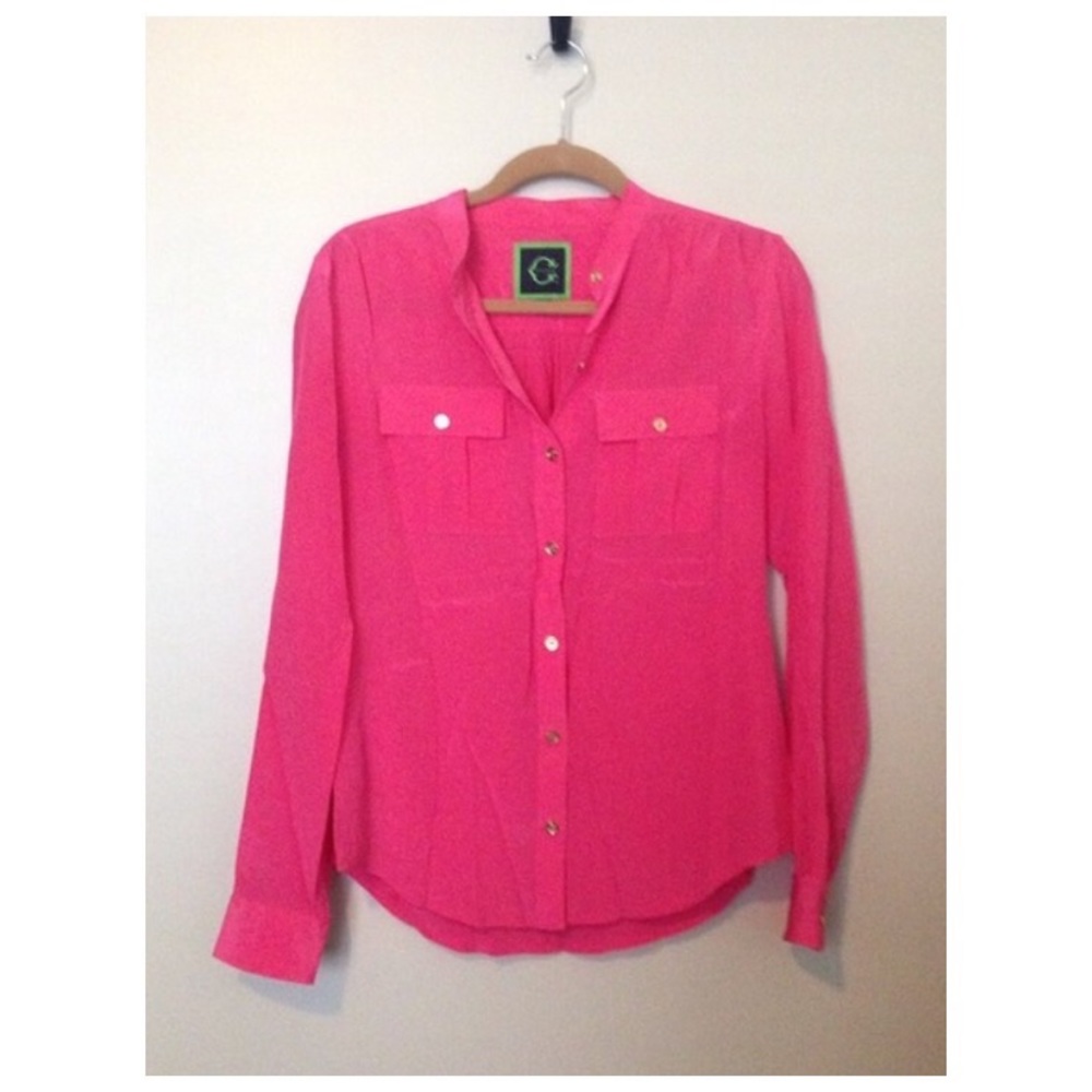 ✨ Pretty Pink C.Wonder Button-Up Blouse ✨